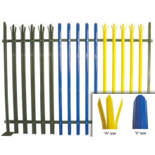 PVC Coated Galvanized Steel Palisade Fence (Europe)